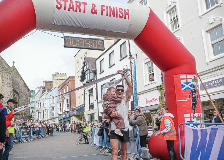 Ryan Wilkins celebrates in style